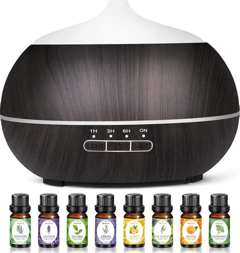 Aroma Diffuser Ätherische Öle Luftbefeuchter 500ml Ultraschall Luft