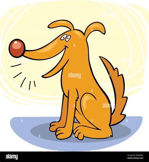 Illustration Happy Barking Dog Stock Vector Images Alamy