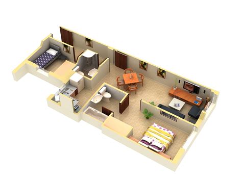 3d House Floor Plan Design And Modeling By Hi Tech Cadd Services Architizer
