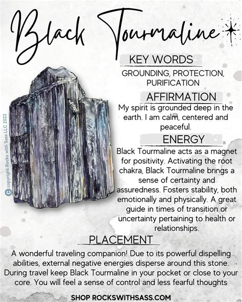 Black Tourmaline Grounding Protection Purification Artofit