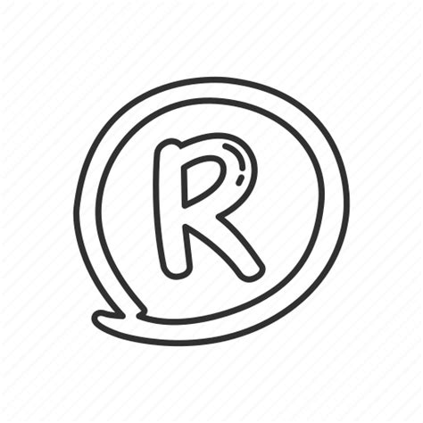Business Circled Letter R Emoji Registered Registered Sign
