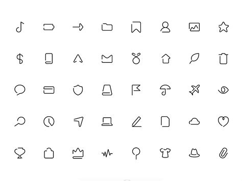 Complete Overview One Line Icon Sets By Alex Martynov Line Icon
