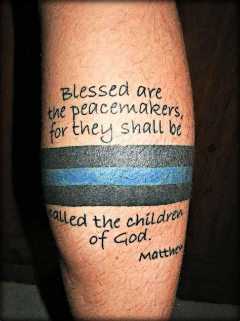 Thin Blue Line Tattooi Am Not Much Into Tattoos But I Have Been