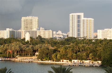 Miami Palm Island At Dusk Stock Photo Image Of Location 241101704