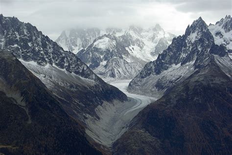 The Mer De Glace Is A Valley Glacier On The Northern Slopes Of The Mont