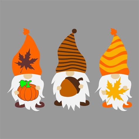 Gnomes Autumn Svg Fall Cnomes Svg Thankgiving Svg Dxf Etsy