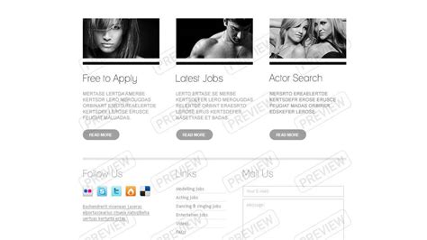 Model Agency Website Template Youtube