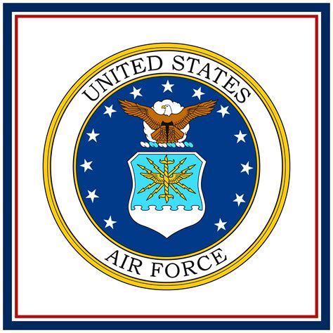 Us American Air Force Crest Insignia Emblem Counted Cross Stitch Chart