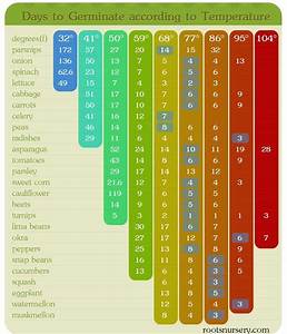 Germination Chart According To Temperature When To