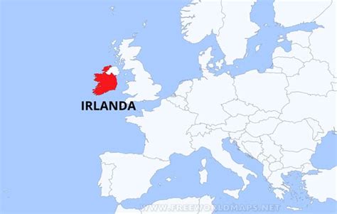Mapa De Irlanda Geografía De Irlanda