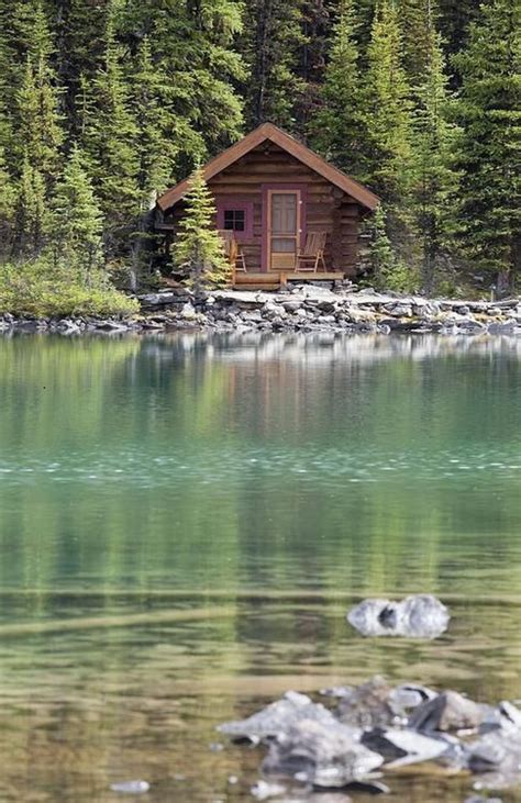 Lake Cabin Alberta Canada Via Pinterest Cabins In The Woods Lake