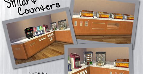 My Sims 4 Blog Simart Counters And Shelves By Tinkeringtinkle