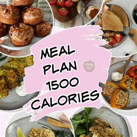 1500 Calorie Meal Plan Grocery List And Recipes Included 7 Etsy Meal Plan Grocery List 1500