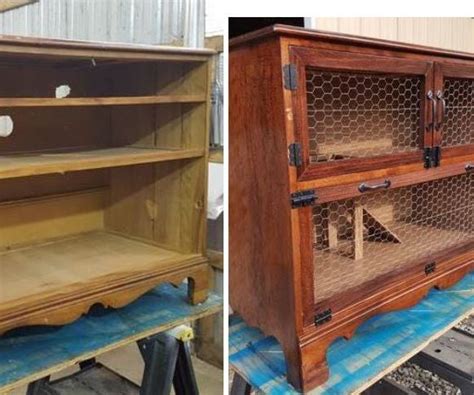 Upcycled Rabbit Hutch From Dresser 8 Steps With Pictures