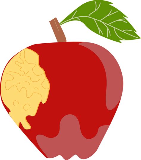 Red Apple With Bite Clip Art