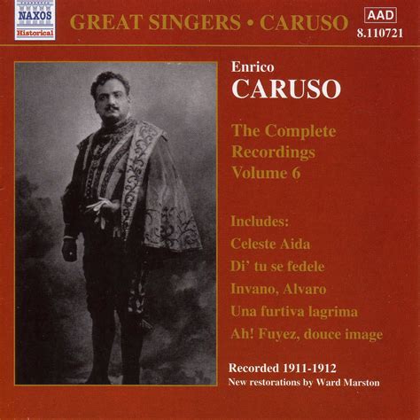 Caruso Enrico Complete Recordings Vol 6 1911 1912 Cd Opus3a