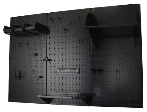 4ft Metal Pegboard Standard Tool Storage Kit Black Toolboard With