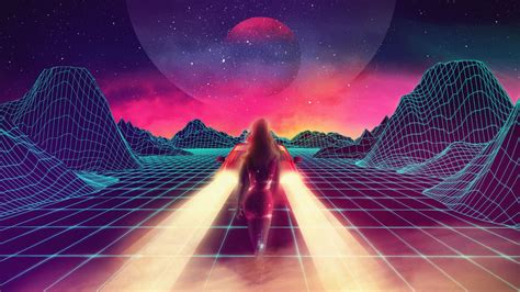 What stores or online websites can i get it at? Neon Grid Style Retrofuturism HD Wallpaper - backiee ...