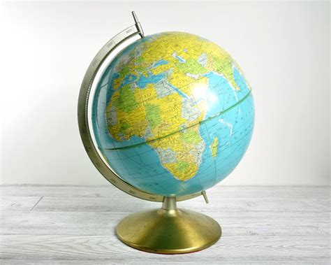 Vintage Rand Mcnally World Globe By Haven Vintage Traditional World