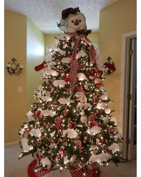 Snowman Themed Christmas Tree Snowman Christmas Tree Beautiful