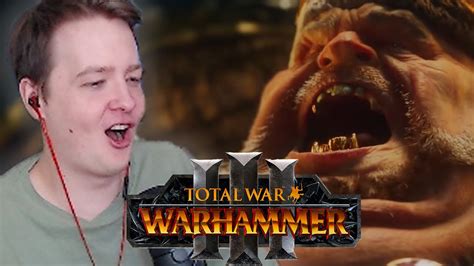 Jeens смотрит трейлер Total War Warhammer 3 Youtube