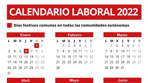 El Boe Publica El Calendario Laboral De 2022 Que Recoge 8 Festivos