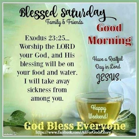 Saturday Blessings The Lord Will Provide All Our Needs And Heal Our