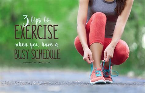 3 Tips To Exercise When You Have A Busy Schedule Five Spot Green Living
