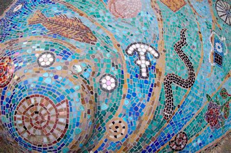 Shell Detail By Silver Mosaics Mosaic Projects Mosaic Artwork