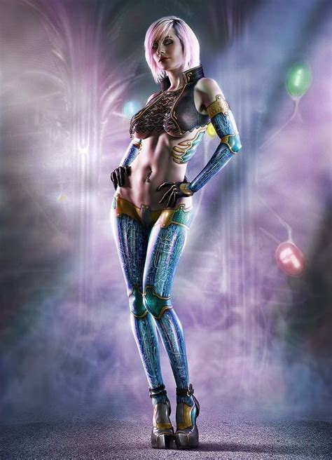 By Jeffery Scott Cosplay Feminino Personagem Cyberpunk Arte De