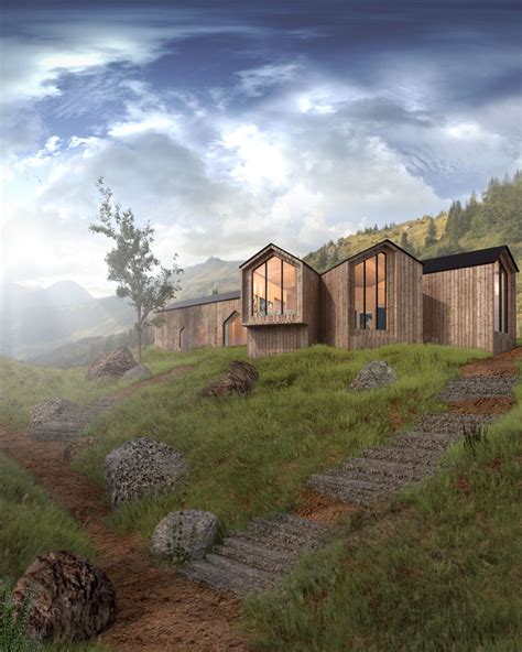 Split View Mountain Lodge By Reiulf Ramstad Arkitekter On Behance