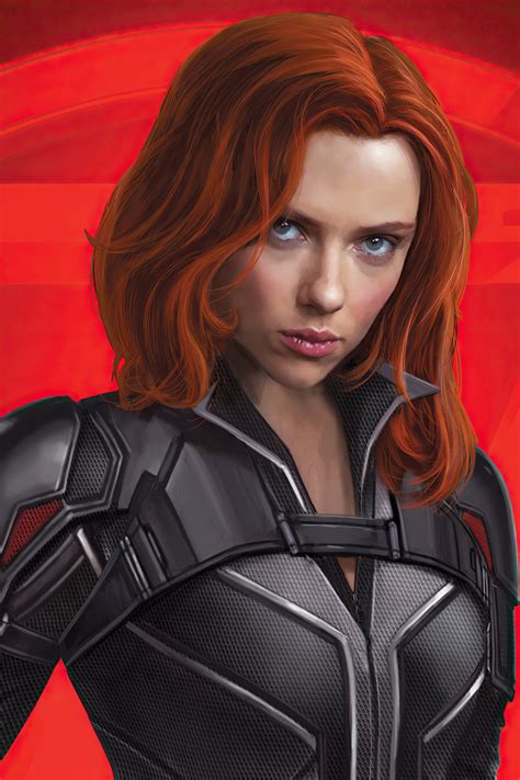 Black Widow Scarlet Witch Art