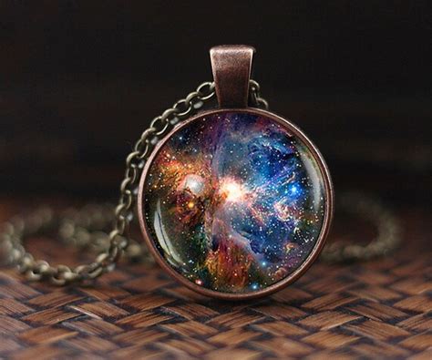 Orion Nebula Necklace Space Necklace Nebula Necklace Galaxy