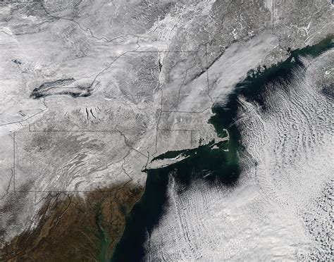 Image Nasa Sees Northeastern Us Wrapped In A Snowy Blanket