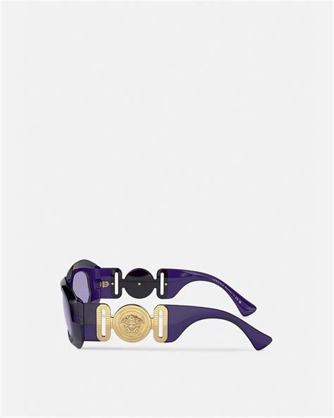 Maxi Medusa Biggie Sunglasses Purple Versace Us