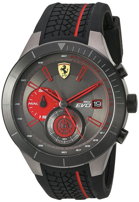 Amazon quiz answers 25th may 2020. Ferrari Mens Quartz Stainless Steel and Silicone Watch ...