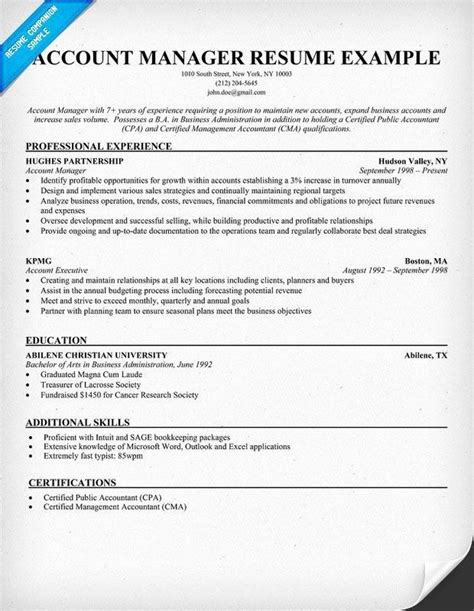 College student resume objective example. Accounting Executive Resume Samples Beautiful Account ...