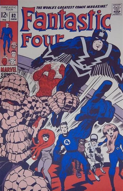 Capns Comics Fantastic Four 82 Cover By Jack Kirby