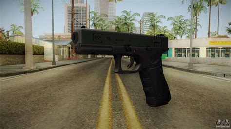 Glock 18 3 Dot Sight Green For Gta San Andreas