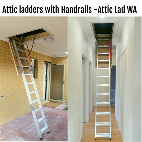 All Of Attic Lad Was Attic Ladders Come With A Safety Handrail This