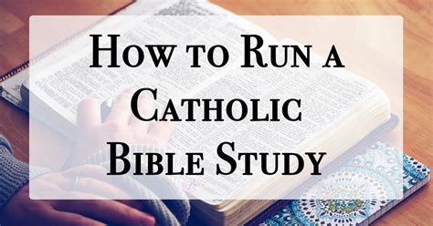 How To Study The Catholic Bible For Beginners Study Poster