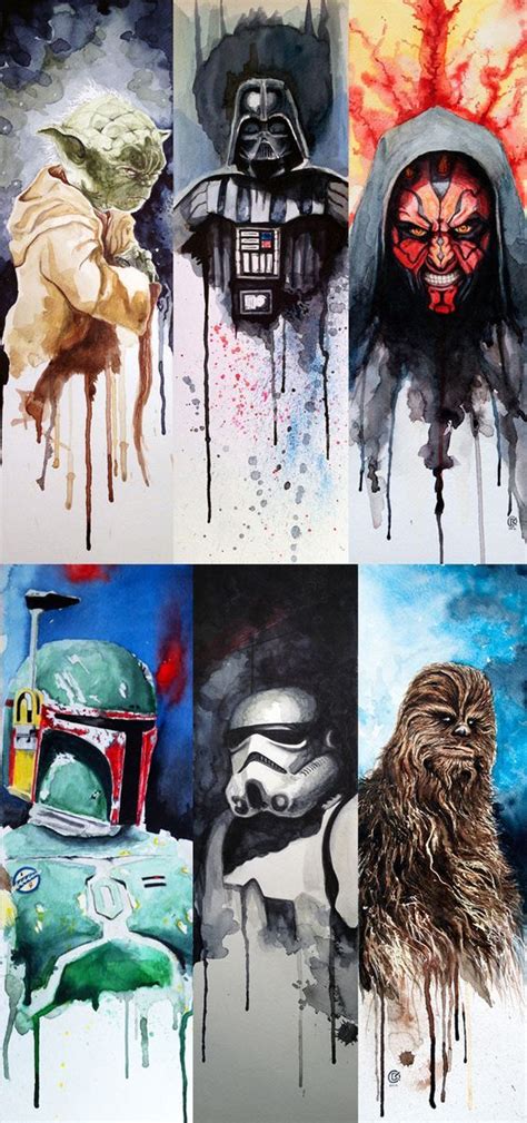 Pin By Stewart Logan On Watercolor Star Wars Painting Star Wars Art