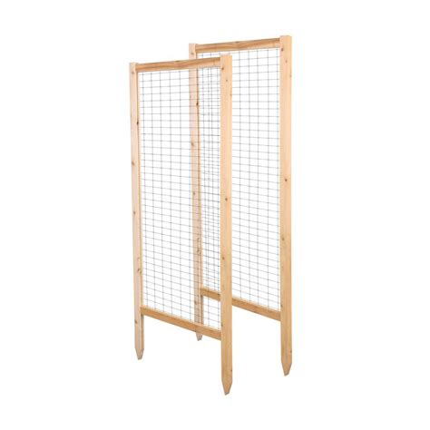 Garden fencing serves all sorts of purposes. Greenes Fence CritterGuard 47.75 in. Cedar Trellis (2-Pack ...