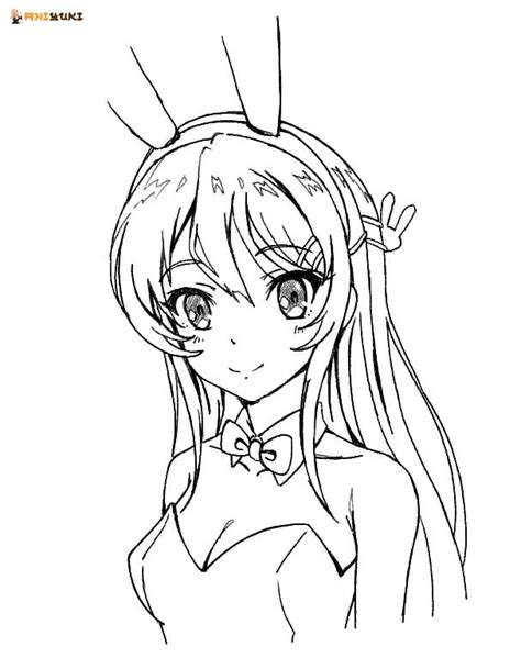 Rascal Does Not Dream Of Bunny Girl Senpai Coloring Pages