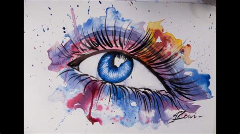 √ Abstract Watercolor Painting Eyes Popular Century