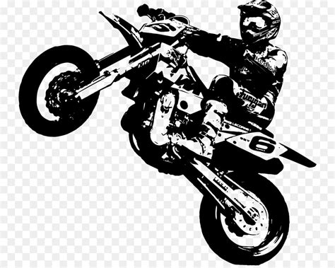 Supermoto Ktm Wall Decal Motorcycle Sticker Motor Png Download 800