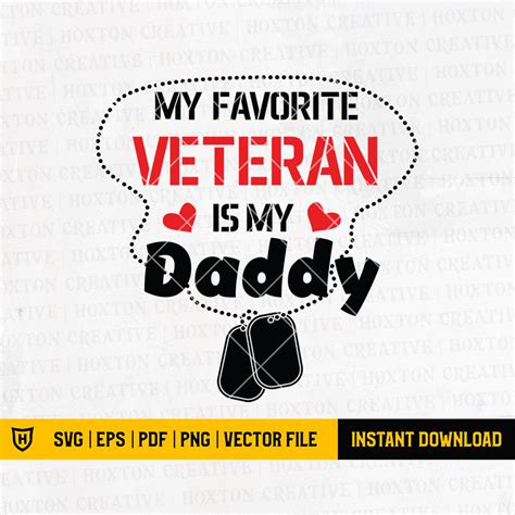 Veteran Dad Svg File Military Svg Hero Svg Dog Tags Svg Etsy