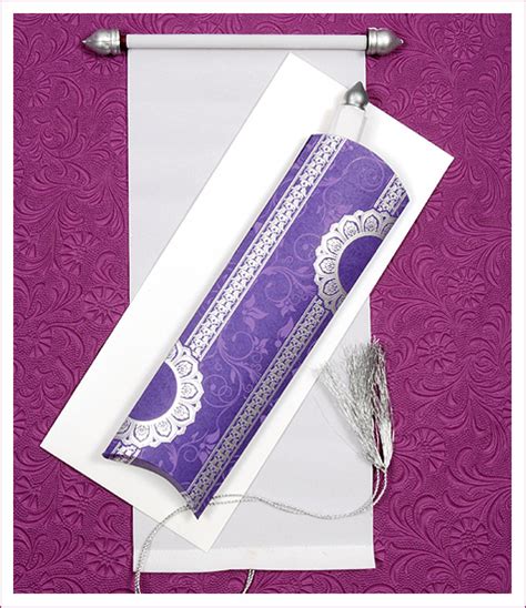 Perfect Marriage Celebration Begins With Scroll Wedding Invitation Cards