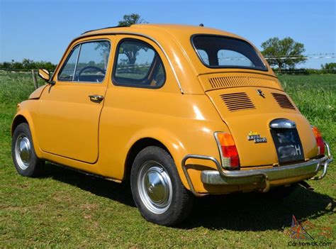 1970 Fiat 500l Original Classic In Positano Yellow
