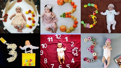 3 Month Theme Baby Photoshoot Ideas At Home Simple And Easy Baby